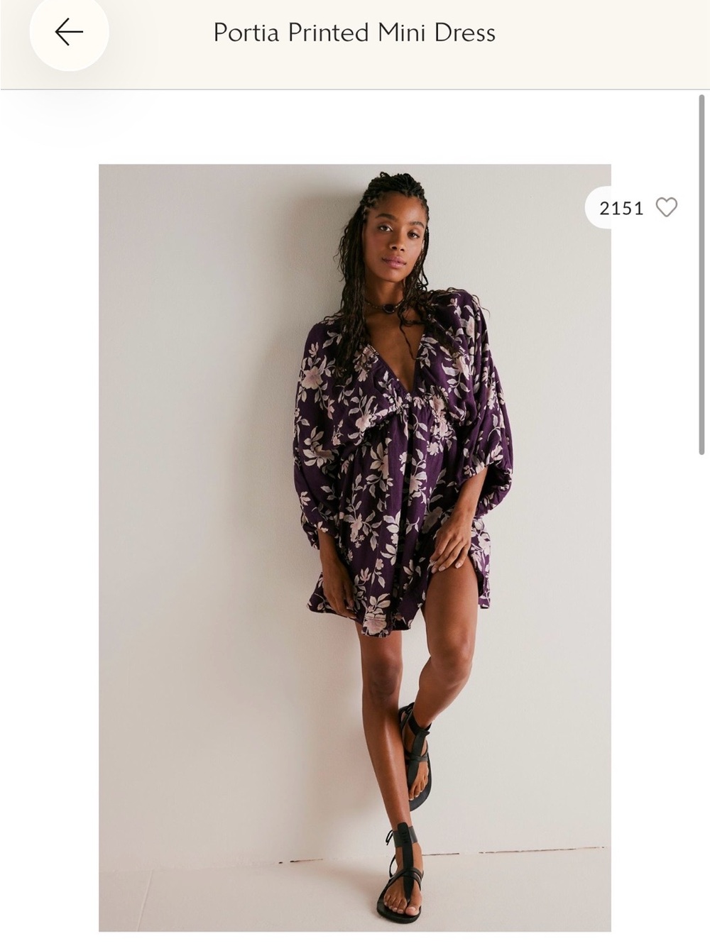 Portia Printed Mini Dress